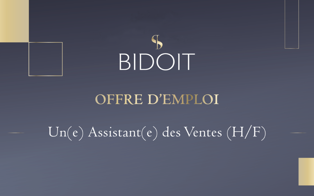 L’imprimerie BIDOIT recherche un(e) Assistant(e) des Ventes.