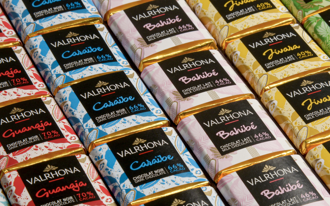 The captivating labels of Carrés Valrhona