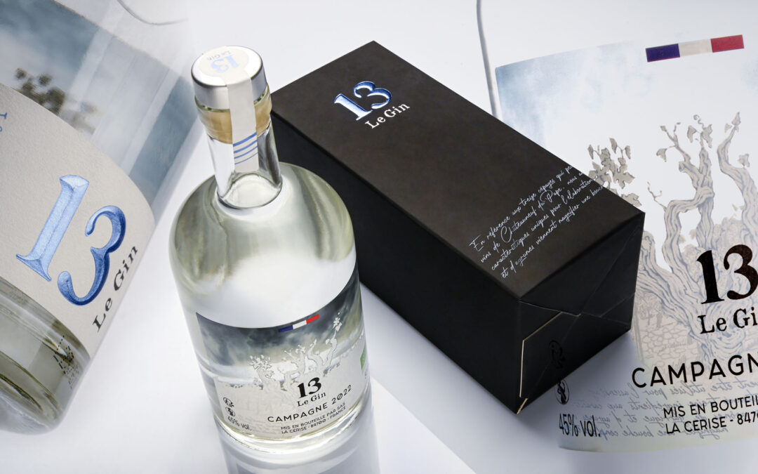13 Le Gin, label and case by Inessens