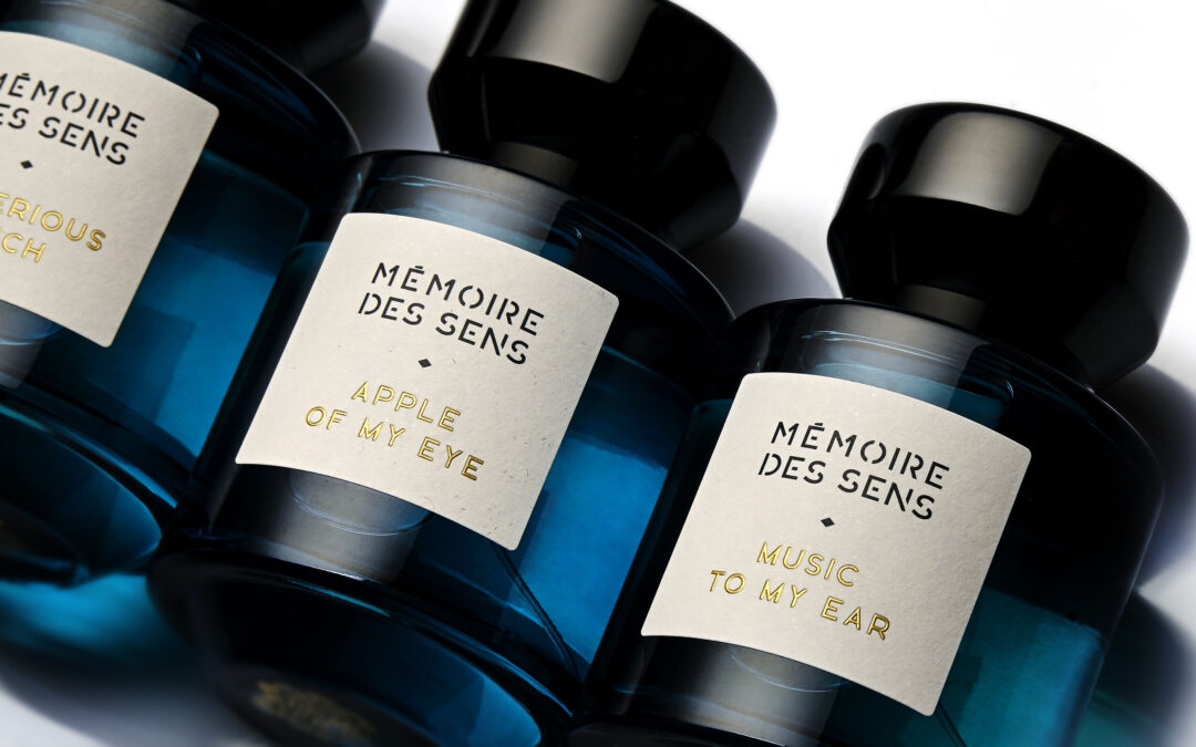 La Société Parisienne de Parfums et Cosmétiques chose us for the labels of its first niche brand Mémoire des Sens