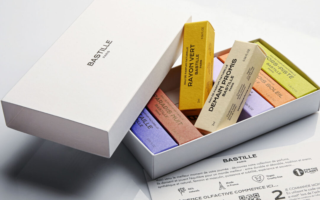 A comprehensive range of marketing tools for Bastille perfumes